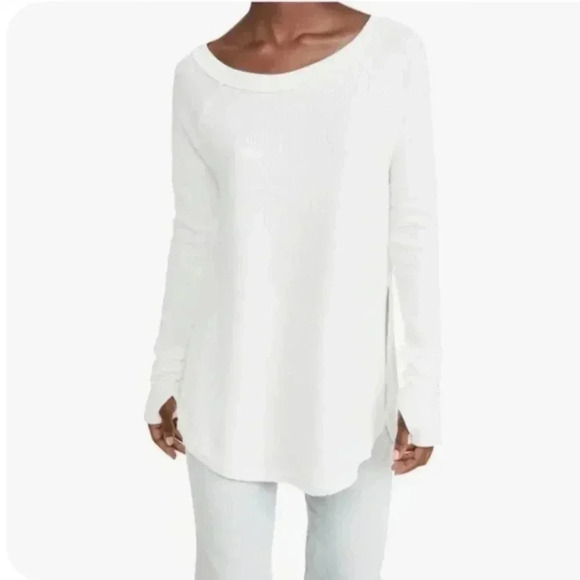 Free People Oversized Thermal Top / Small - Picture 1 of 5
